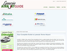 Tablet Screenshot of lameziaairport.com